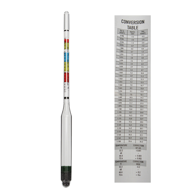 Wine Beer Cider - Tiga Skala Hydrometer Bir dan Anggur