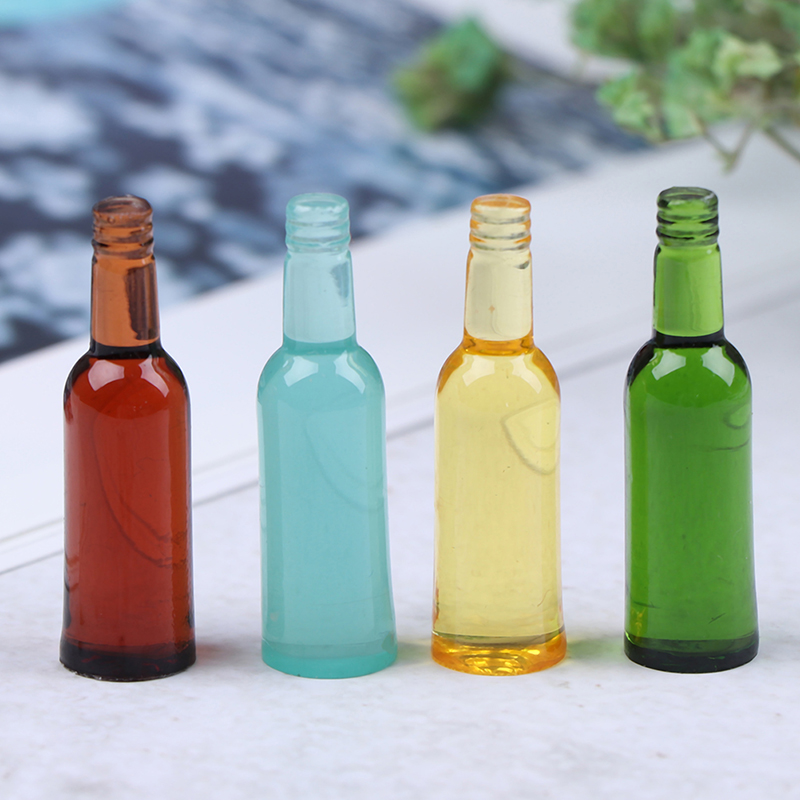 Wine Beer Bottle - 6 Buah 1:12 Miniatur Rumah Boneka