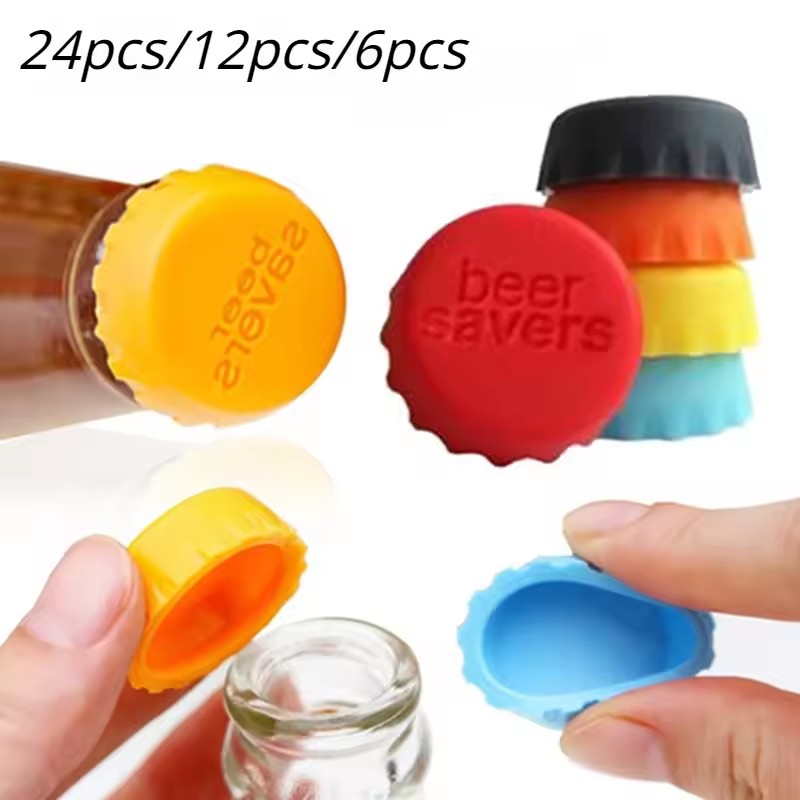 Wine Beer Garden - 6 Buah/Setelan Tutup Botol Bir Silikon