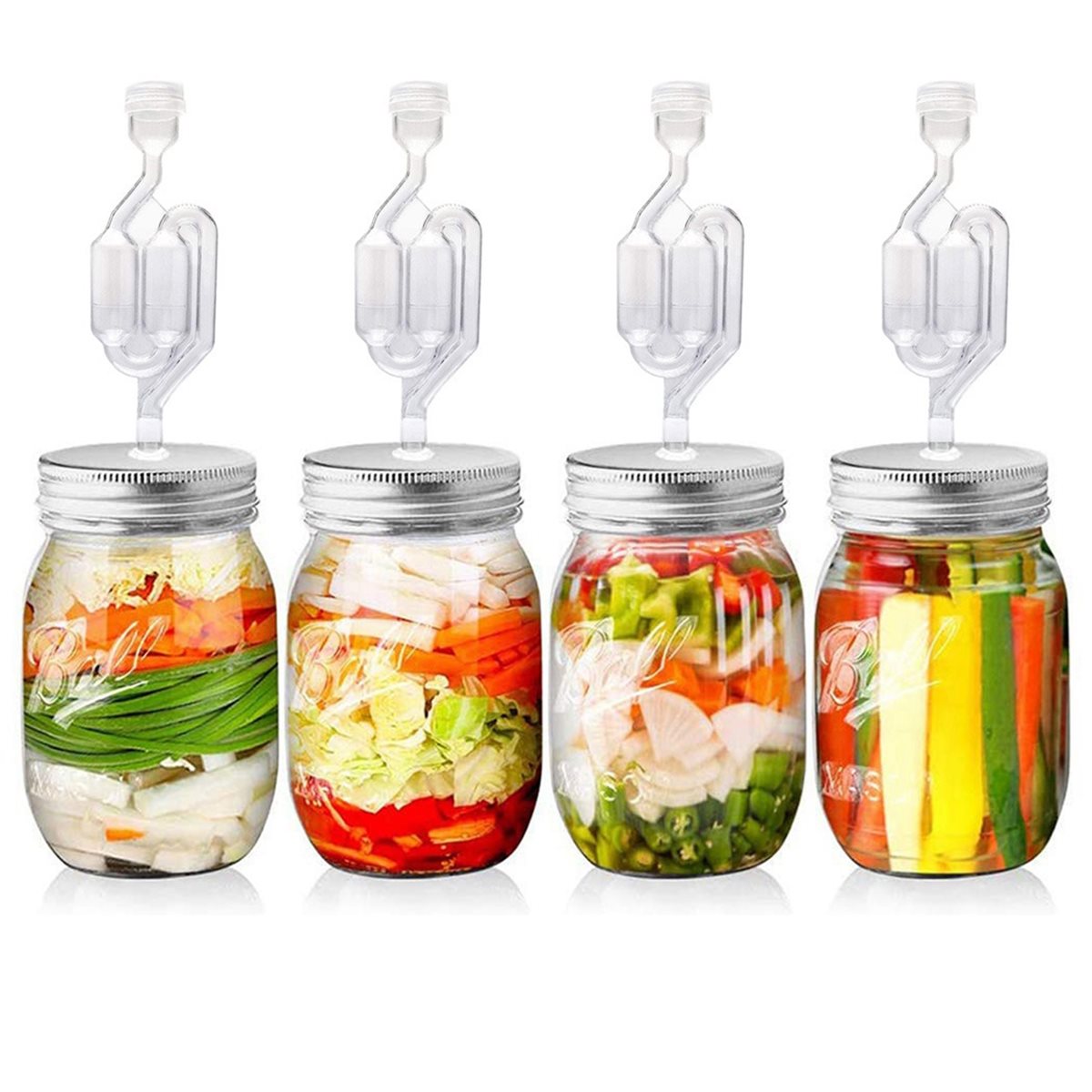 Wine Beer Cider - 4 Buah Tutup Fermentasi & Airlock