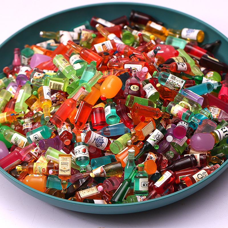Wine With Beer Mix - 20 Buah Campuran Mini Resin Simulasi
