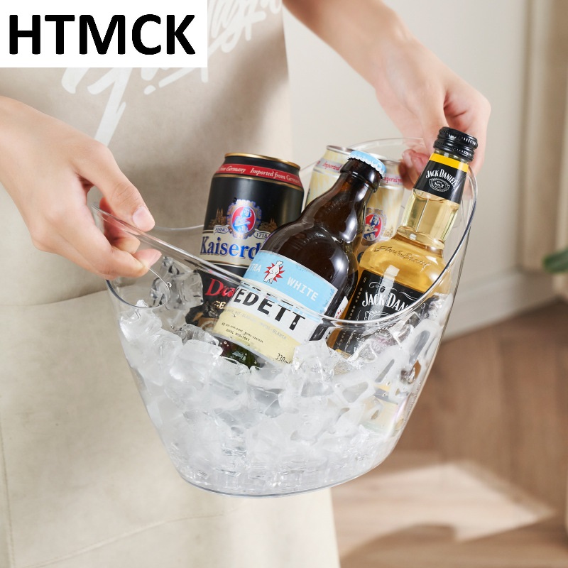 Wine Beer Champagne - Ember Es Batu Transparan 4L dengan