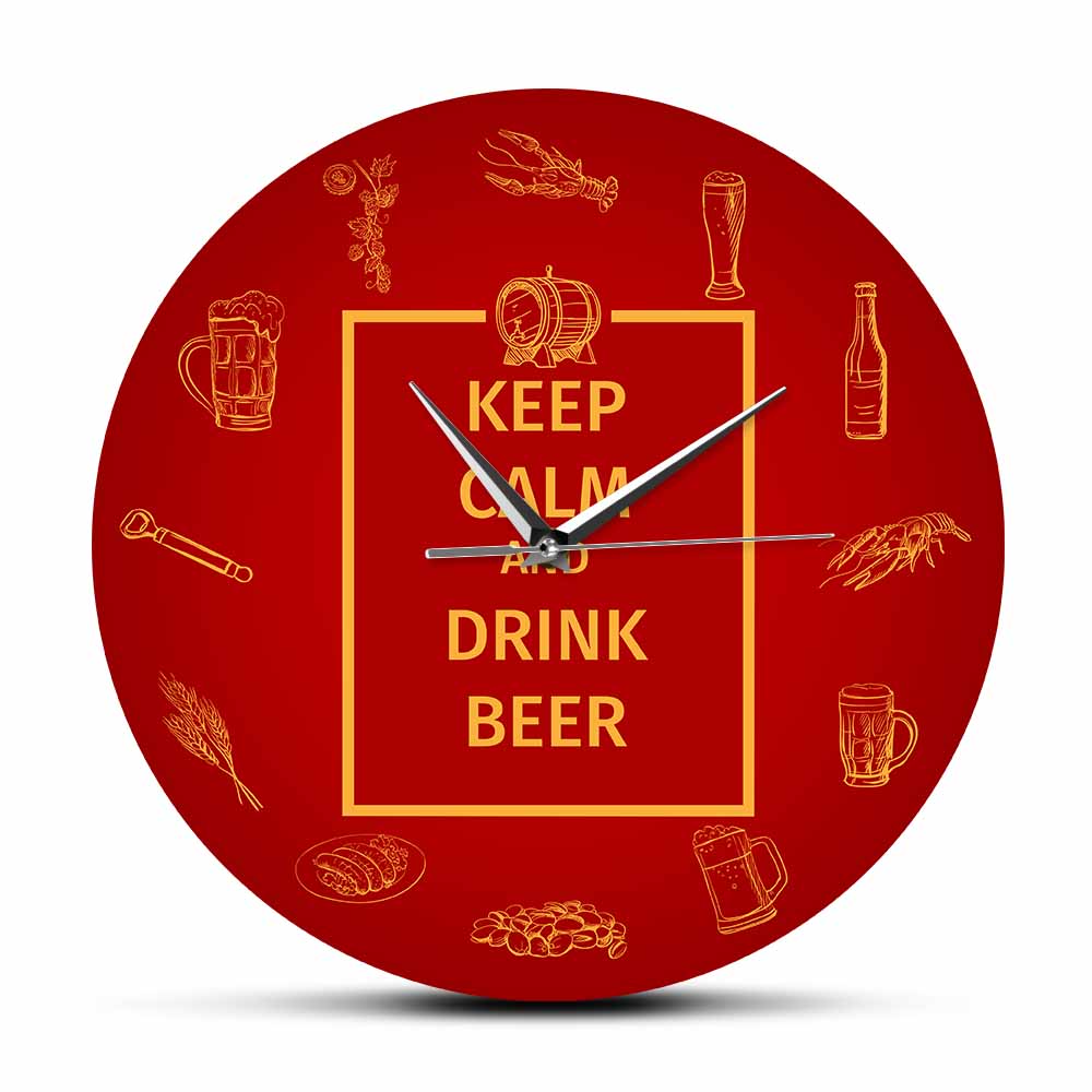 Wine Beer Pub - Jam Dinding Tenang dan Minum Bir