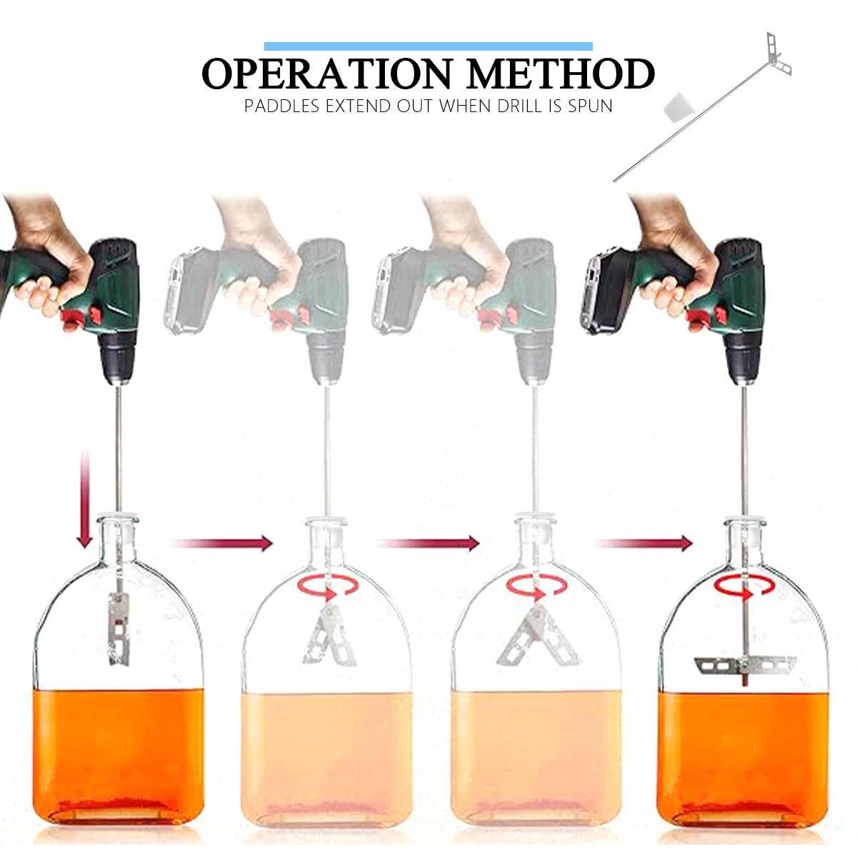 Pengaduk bir Degassing, batang - Wine With Beer Mix ulasan dan harga