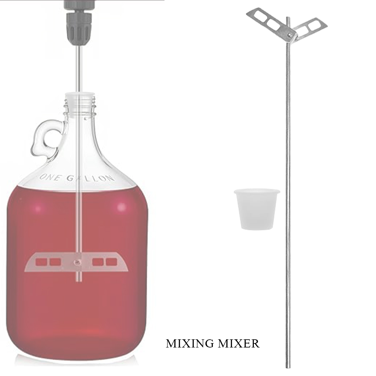 Pengaduk bir Degassing, batang - Wine With Beer Mix ulasan dan harga
