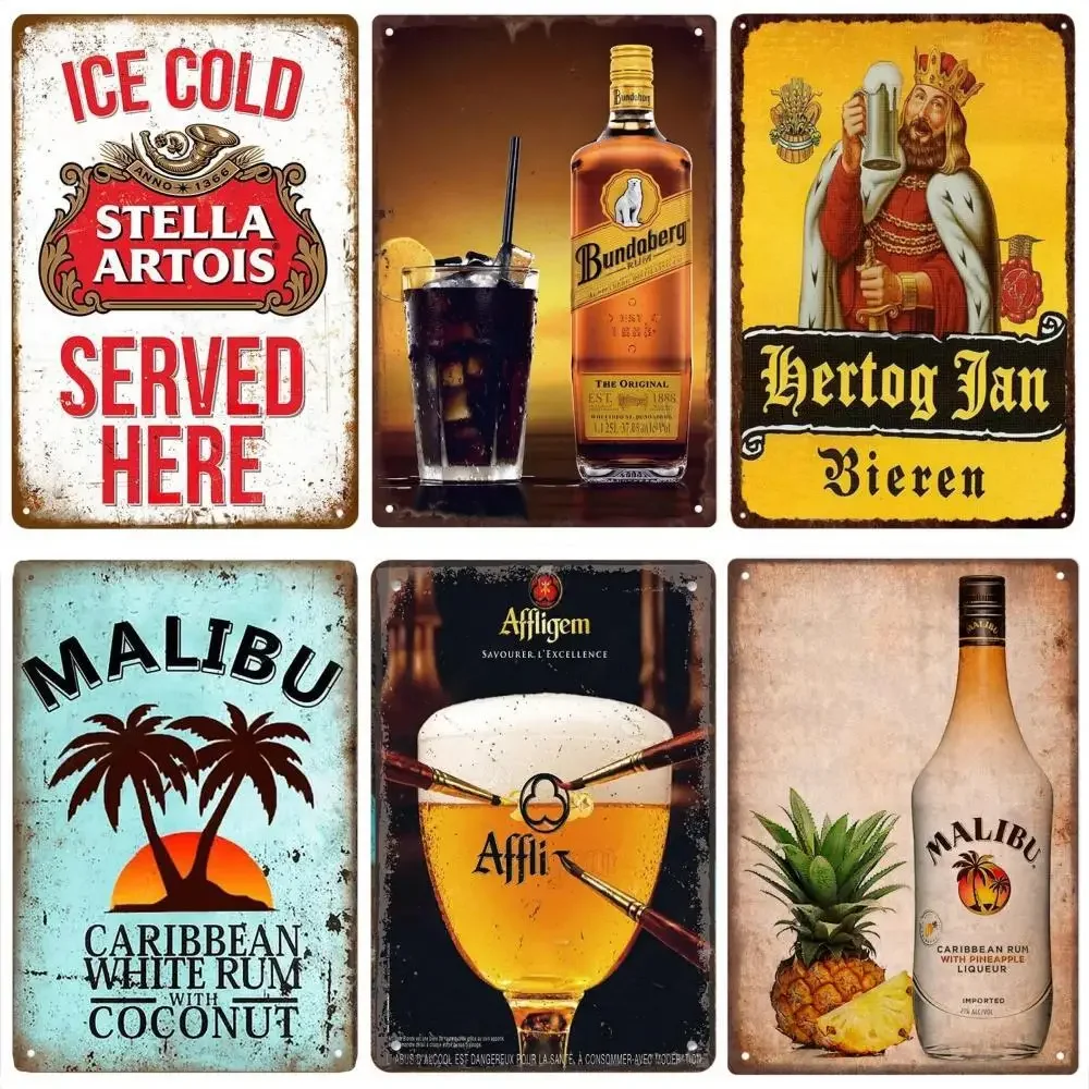 Merek bir Retro MALIBU Poster  - Wine Beer Pub ulasan dan harga