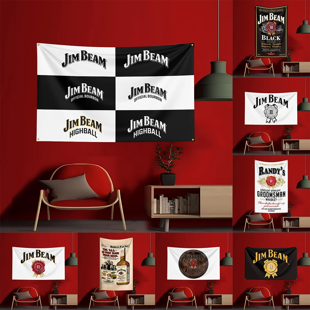 Bendera Whisky-J-jim 90X150CM, - Wine Beer Garden ulasan dan harga