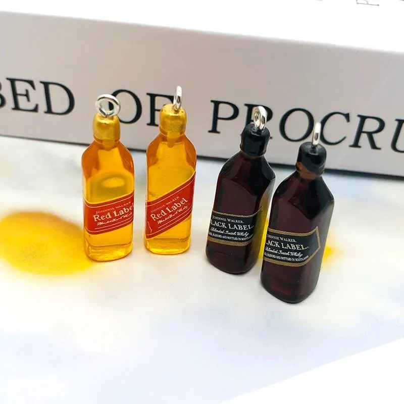 10 Buah Liontin Resin Botol Wi - Wine Beer Bottle ulasan dan harga