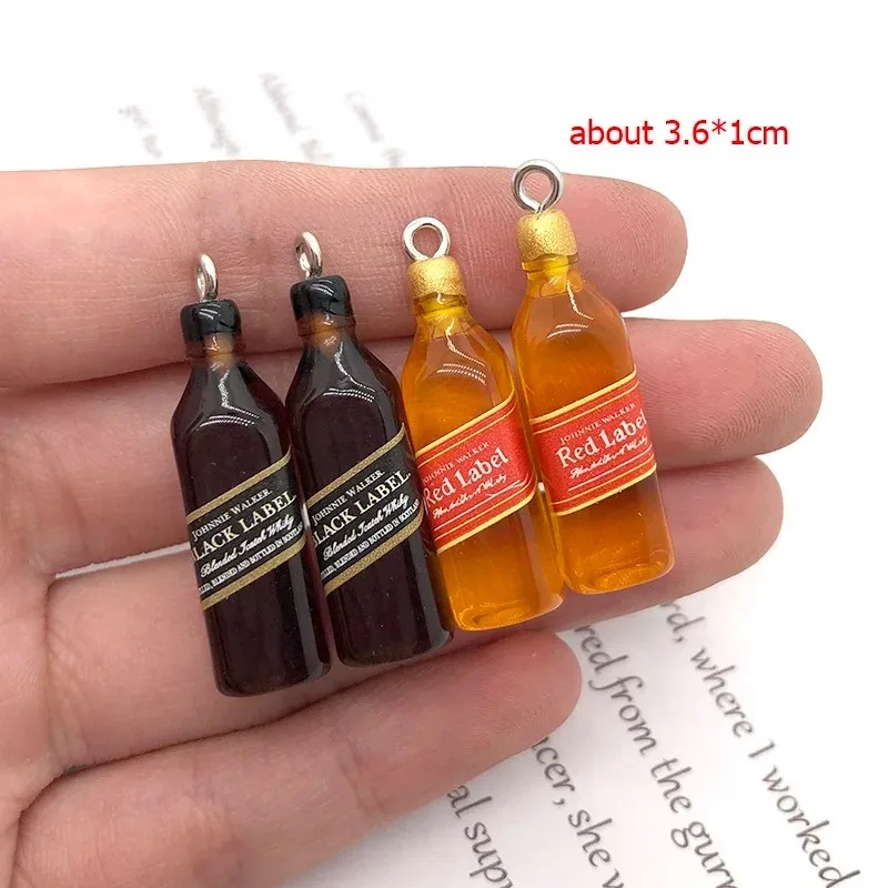 10 Buah Liontin Resin Botol Wi - Wine Beer Bottle ulasan dan harga