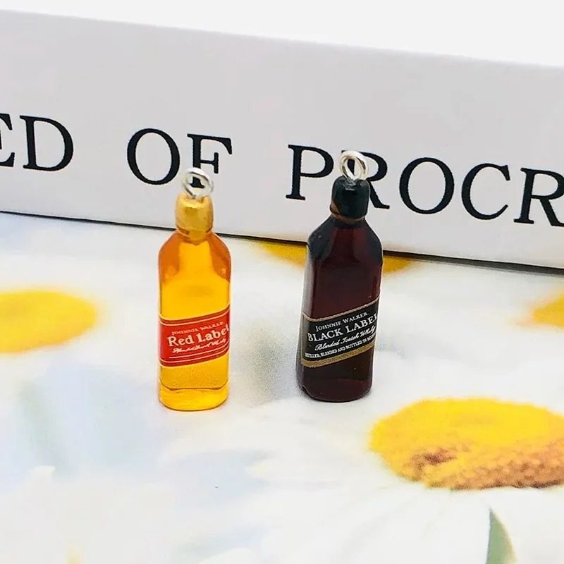 10 Buah Liontin Resin Botol Wi - Wine Beer Bottle ulasan dan harga
