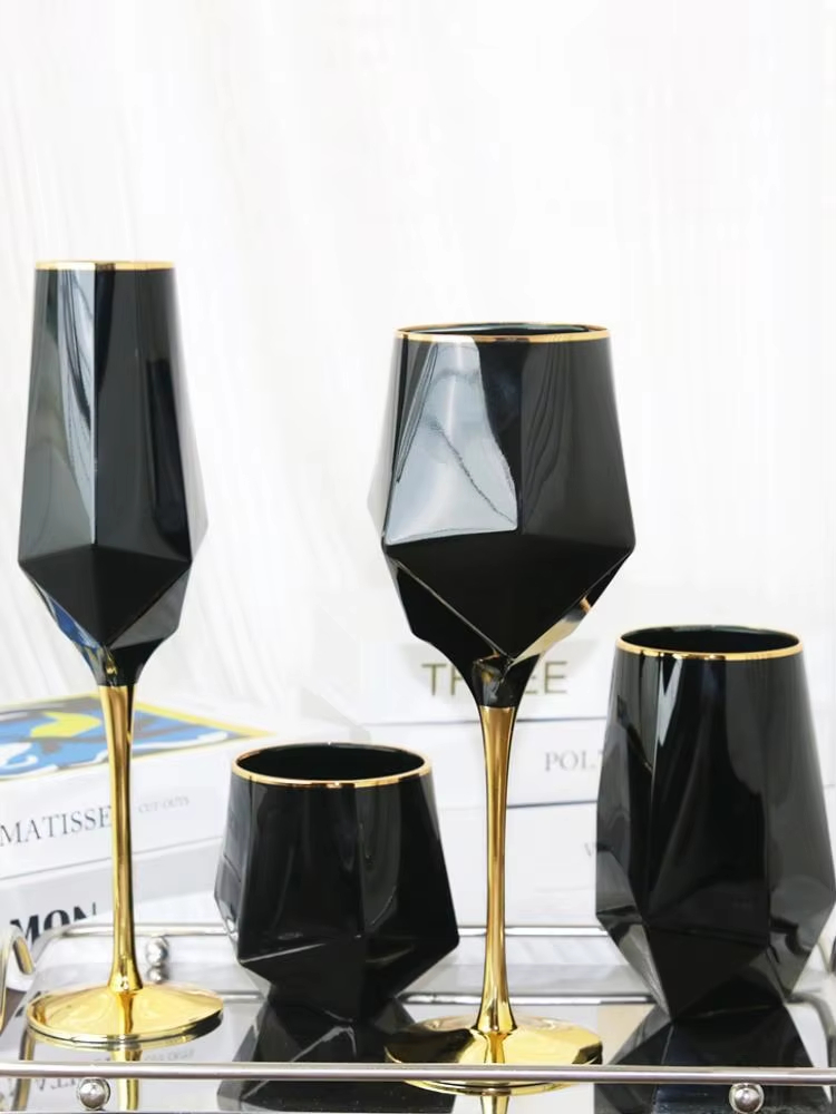 Kacamata hitam murni tepi emas - Wine Beer Champagne ulasan dan harga