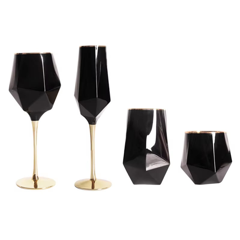 Kacamata hitam murni tepi emas - Wine Beer Champagne ulasan dan harga