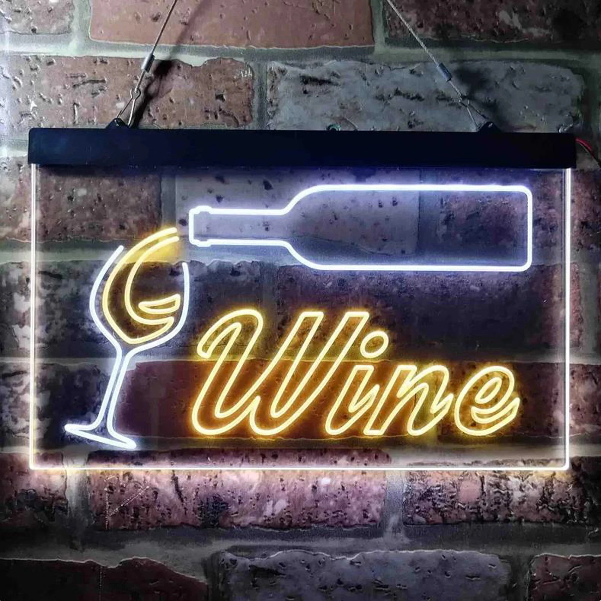 LED warna ganda LED Neon Wine  - Wine Beer Pub ulasan dan harga