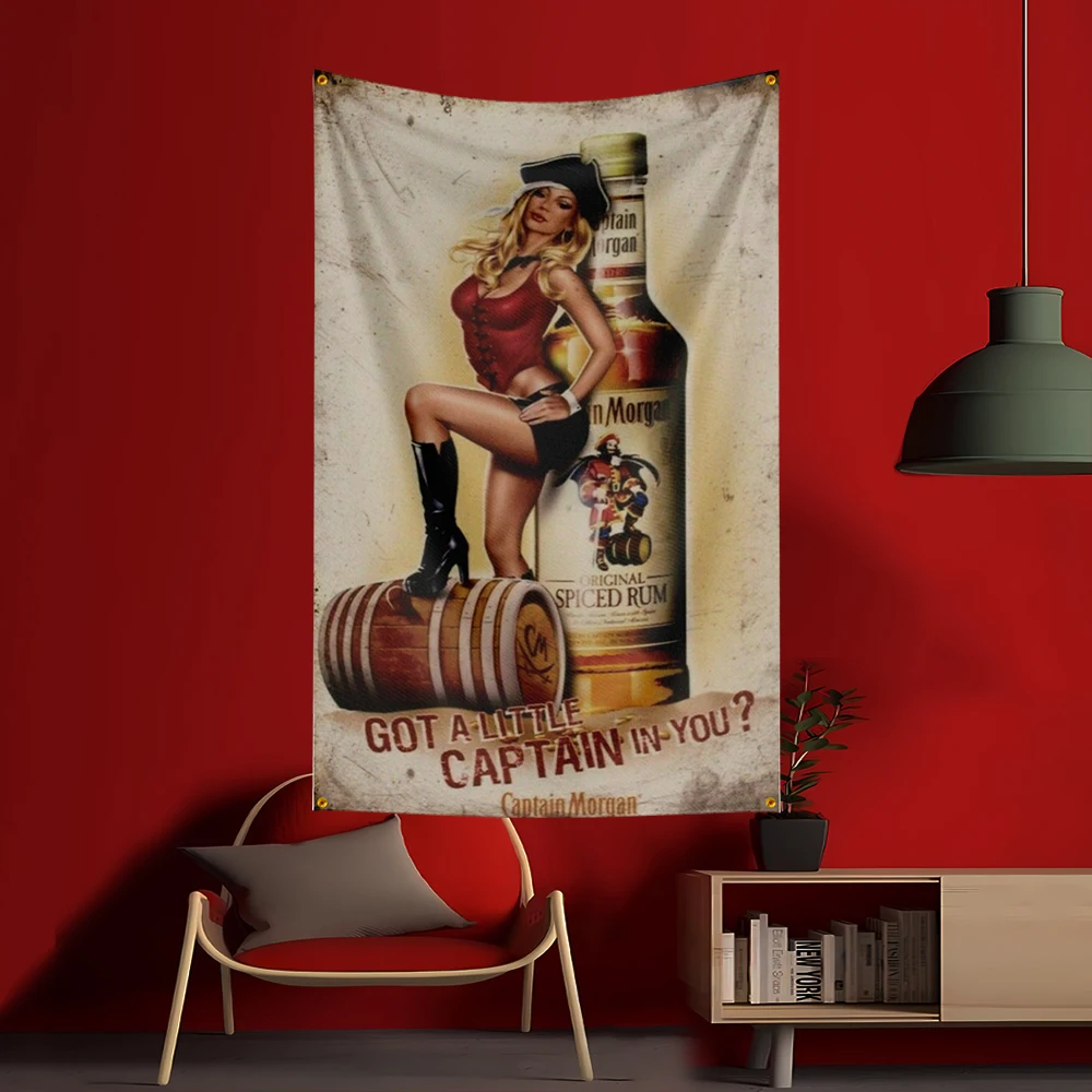 90X150CM C-Captain Morgans Ben - Wine Beer Garden ulasan dan harga