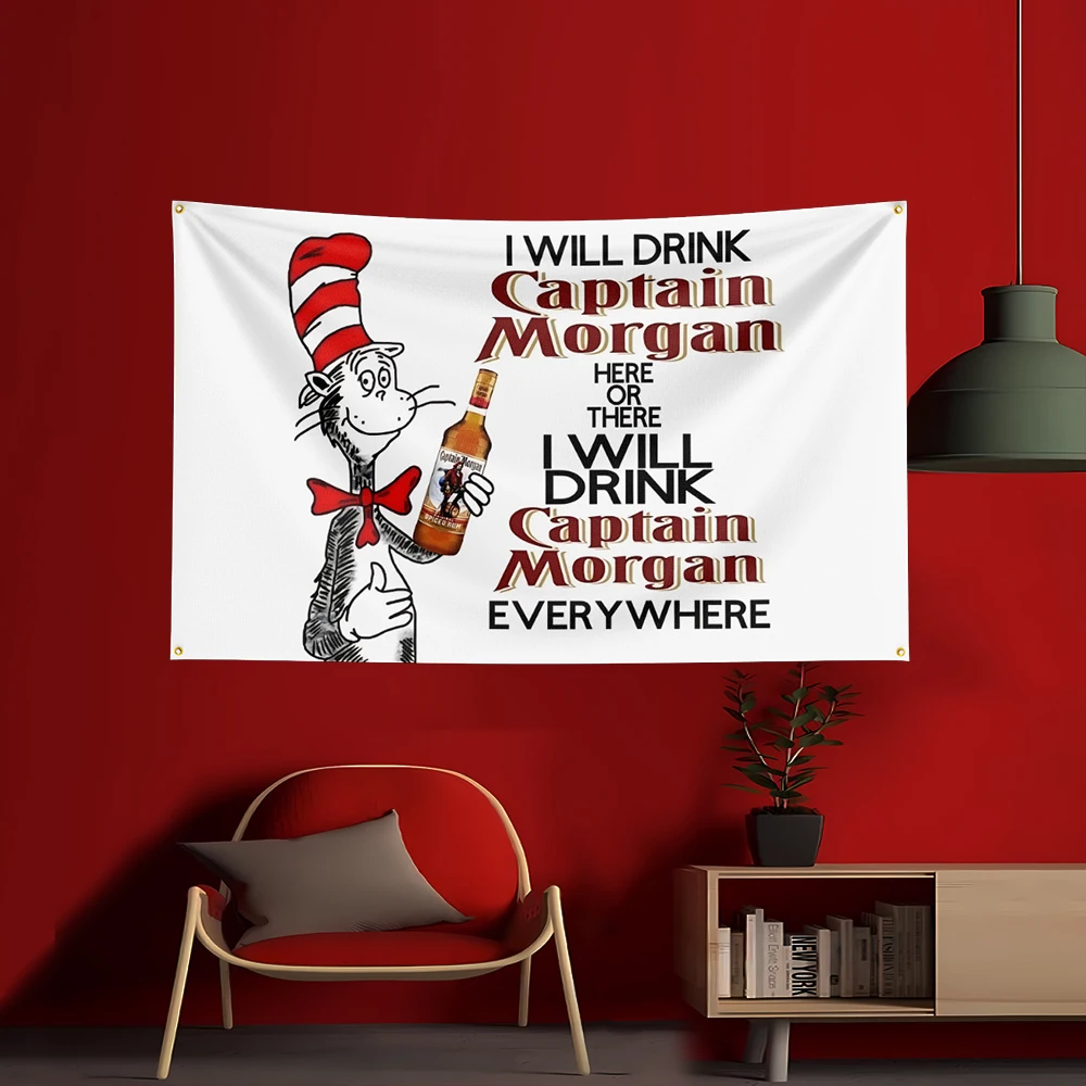 90X150CM C-Captain Morgans Ben - Wine Beer Garden ulasan dan harga